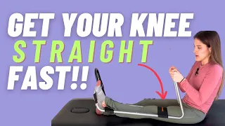 Get Your Knee Straight FAST With This Device: Total Knee Replacement & Other Knee Injuries