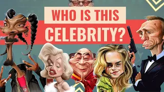 Guess the celebrity from this funny drawing in 3 seconds! | 50 caricature drawings