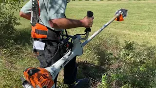 Stihl fs560 Trimmer vs. Bushes and Small Trees