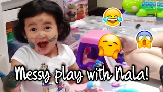 Painting with Nala (Messy Playtime) | Camille Prats