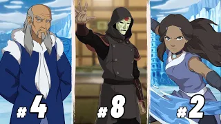 Ranking the Most Powerful Waterbenders in Avatar