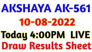 10-08-2022 AKSHAYA AK-561 LOTTERY RESULT TODAY | Today Kerala Lottery Result 10/08/2022 | MKTS Chart