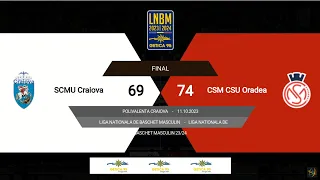 LNBM Getica 95 2023-2024: SCM U Craiova - CSM CSU Oradea