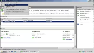 Windows Server 2008 Backup and Restore