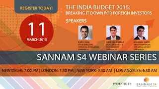 The India Budget 2015 – breaking it down for foreign investors Webinar
