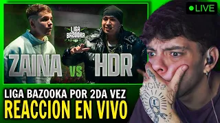 (REACCION) ZAINA VS HDR | #LIGABAZOOKA