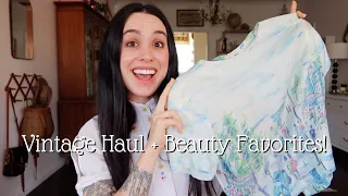 Vintage Clothing Haul + Current Beauty Favorites!