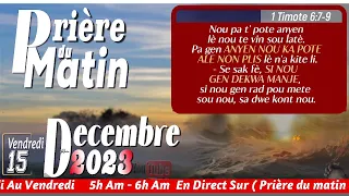 FEM GRAS SEIGNEUR - VENDRDI 15 DECEMBRE 2023 - PRIERE DU MATIN - FRERE BIGOT LUXONER