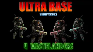 War Commander - Ultra Base With 4 Wastelander Only.