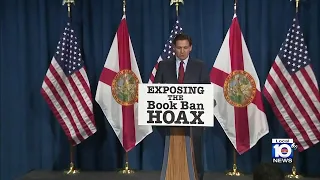 In Tampa, DeSantis decries 'book ban hoax'