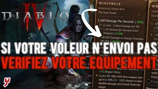 DIABLO 4 - Si votre VOLEUR n'ENVOI PAS ce n'est PAS un problème de LEVEL c'est votre EQUIPEMENT !