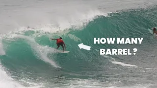 How Many Barrel Can You Score at Uluwatu?? (Opening Scene) - Tuesday, 23 April 2024 Bali