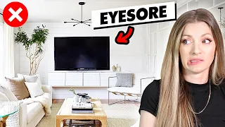 HOW DO YOU DECORATE WITH A HUGE TV?! 📺