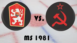 Mistrovství světa v hokeji 1981 - Finále - Československo - Sovětský Svaz