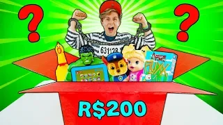 O QUE TEM NA CAIXA MISTERIOSA DE BRINQUEDOS DE R$200 ?