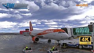 4K ULTRA GRAPHICS✈️LFMN Nice Cote d'Azur - LFSB Basel Mulhouse  ✈️ | EasyJet Switzerland  Fenix Ops