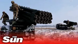 Ukrainian army tests rocket launchers near Crimea amid Russian tensions