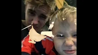 Justin and Jaxon Bieber Brotherhood #justinbieber #jaxonbieber