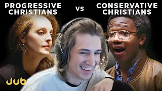 xQc Reacts to Liberal Christians vs Conservative Christians | Middle Ground by Jubilee