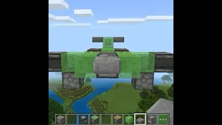 Como hacer Avión Bombardero funcional en Minecraft  #Shorts