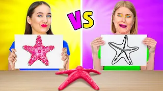 WHO DRAWS IT BETTER TAKE THE PRIZE! || Fun Art Challenge By 123 GO Like!