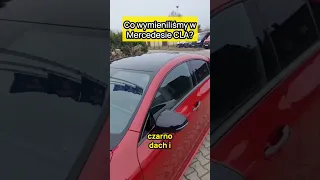 mercedes CLA wymiana zderzkow na AMG, oklejenie folią dachu klamek i listew.