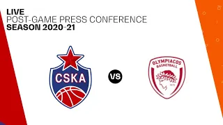 Euroleague. CSKA vs. Olympiacos. Post game quotes