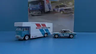 Hot Wheels Team Transport Mix C Datsun 510 + Fleet Flyer! | Review