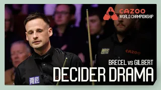 SHOCK! Luca Brecel vs David Gilbert DECIDER!  [R1] 🤯 | Cazoo World Championship 2024