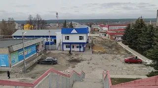 Ульяновская область город Инза вид с моста апрель 2022