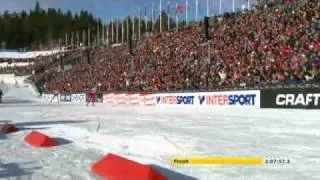 5-mila i Holmenkollen ski-vm 2011 Oslo. Oppløpet kommentert av SVT