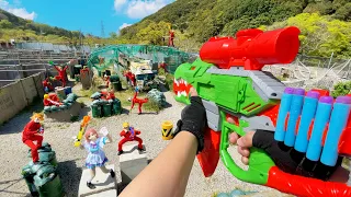 Nerf War | Amusement Park Battle 36 (Nerf First Person Shooter)