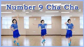 Number 9 Cha Cha Line Dance(Demo&Count)