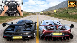 McLaren Senna &  Lamborghini Veneno | Forza Horizon 5 | Thrustmaster T300RS gameplay