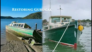 Restoring a wooden boat : Salvage and tow bringing her home