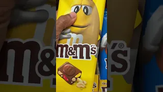 🤩 Wow M&M Peanut Chocolate Bar #asmr #viral #satisfying #trending #yummy #chocolate #shorts  #yt