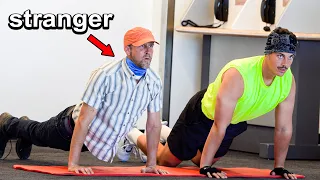 WORKING OUT IN THE AIRPORT PRANK!!