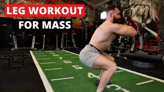 BEST BODYWEIGHT LEG WORKOUT FOR MASS  - Follow Along (No Equipment)