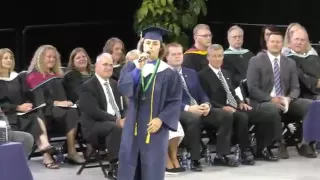 Student ( JonPaul “ JP “ Wallace )  Sings " 7 Years Old "  At His Graduation