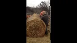 Chainsaw Hay Bale