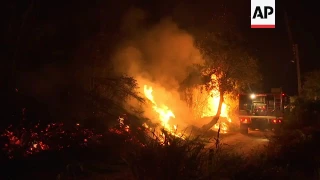 Wildfires burn across Portugal