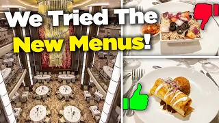 We tried Royal Caribbean's new Main Dining Room Menus