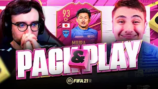 FUTTIES KING KAZU MIURA WITH DANNY AARONS!!! Fifa 21 Pack And Play