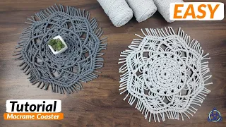 DIY Macrame Mandala Coaster 2 | Table Decoration @TanjaCrochet