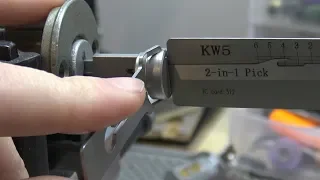 (361) KW5 6 Pin Lishi Picking a 5 Pin Lock