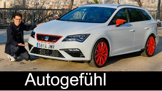 Seat Leon Cupra 300 hp AWD+DSG FULL REVIEW Facelift ST 5-door SC test driven 2018/2017