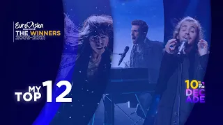 Eurovision Song Contest | The Winners (2009-2021) | My Top 12 | 10's of the Decade!