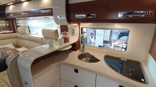 Flagship luxury motorhome. Carthago Liner for two i53l. Very quick tour.