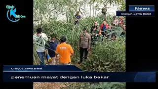 Penemuan mayat dengan luka bakar di Cianjur Jawa barat || Cijati klik com