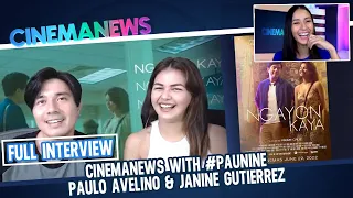 FULL INTERVIEW: CinemaNews with Paulo Avelino & Janine Gutierrez | Cinema One